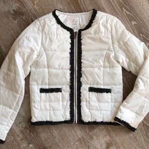 NWT Girls Winter white puffer jacket